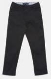 Allen Solly Junior Grey Solid Slim Fit Regular Trouser Boys