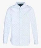 Allen Solly Junior Light Blue Regular Fit Casual Shirt boys