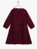 Allen Solly Junior Maroon Dress Women