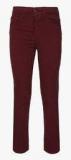 Allen Solly Junior Maroon Slim Fit Trouser Boys