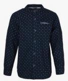 Allen Solly Junior Navy Blue Casual Shirt boys