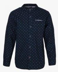 Allen Solly Junior Navy Blue Casual Shirt boys