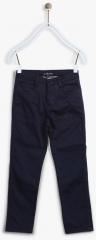 Allen Solly Junior Navy Blue Slim Fit Trouser boys