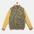 Allen Solly Junior Olive Green Camouflage Print Bomber Boys