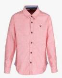 Allen Solly Junior Pink Regular Fit Casual Shirt boys