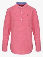 Allen Solly Junior Red Casual Shirt boys