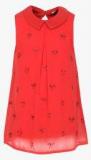 Allen Solly Junior Red Casual Top Girls