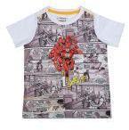 Allen Solly Junior White & Grey Printed Round Neck T Shirt Boys