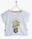 Allen Solly Junior White Slim Fit T Shirt Girls