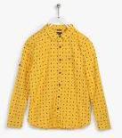 Allen Solly Junior Yellow Slim Fit Shirt Boys