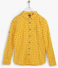 Allen Solly Junior Yellow Slim Fit Shirt boys