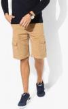 Allen Solly Khaki Solid Shorts Men