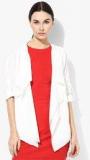 Allen Solly White Solid Summer Jacket women