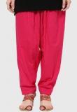 Alto Moda By Pantaloons Fuchsia Solid Salwar Women