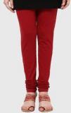 Alto Moda By Pantaloons Maroon Solid Legging Women