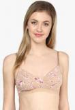 Amante Beige Printed Bra Women