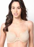 Amante Beige Solid Padded Bra women