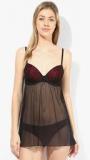 Amante Black Nightwear Women