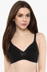 Amante Black Solid Non Padded Bra women