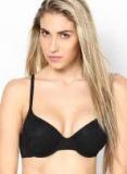 Amante Black Solid Padded Bra women