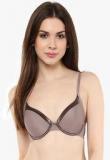 Amante Grey Solid Padded Moulded Bra women