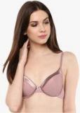 Amante Mauve Solid Padded Wired T Shirt Bra women