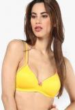 Amante Yellow Padded Moulded Bra Women