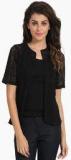 Amari West Black Solid Shrug women