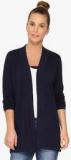 Amari West Blue Solid Shrug Women