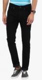 American Crew Black Solid Slim Fit Jeans Men