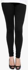 American-elm Black Solid Leggings women