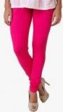 American-elm Pink Solid Leggings Women