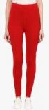 American-elm Red Solid Legging Women