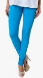 American-elm Turquoise Solid Leggings Women