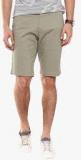 American Swan Olive Solid Shorts men