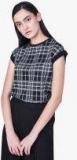 And Black Printed Blouse Women