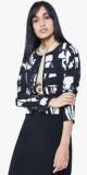 And Black Printed Summer Jacket women