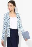 And Blue Printed Winter Jacket Women