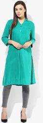 And Green Colored Solid Tunic women