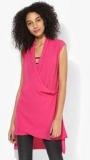 And Pink Solid Tunic women