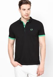 Andrew Hill Black Polo T Shirts men