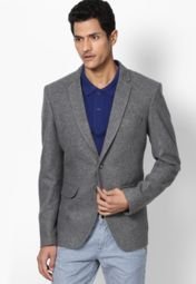 Andrew Hill Grey Color Blazers Men