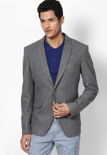 Andrew Hill Grey Color Blazers men