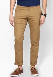 Andrew Hill Slim Fit Khaki Formal Trouser Men