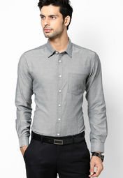 Andrew Hill Smart GreyFull Sleeve Formal Shirt men