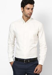 Andrew Hill Smart Off White Full Sleeve Formal Shirt Men