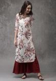 Anouk White Printed Kurta women