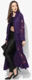 Antheaa Purple Embellished Shrug Women