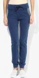 Antigravity Blue Embroidered Casual Trouser women