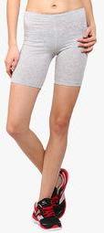 Appulse Grey Solid Shorts women